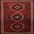 thumbnail image 1 of Ahgly Company Indoor Square Traditional Dark Brown Persian Area Rugs, 5' Square, 1 of 6