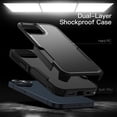 thumbnail image 3 of JETech Case for iPhone 14 6.1-Inch, Heavy Duty Dual-Layer Rugged Protection, Shockproof Protective Tough Phone Cover with Matte Back (Black), 3 of 6