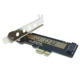 thumbnail image 2 of NVMe PCIe M.2 NGFF SSD to PCIe X1 Adapter Card PCIe X1 to M.2 Card Support 2230 2242 2260 2280 Size NVMe M.2 SSD, 2 of 6