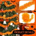 thumbnail image 3 of Vorkoi 88.5 ft 6 Rolls Halloween Tinsel Garland Decor Glitter Metallic Twist Garland Wedding Summer Luau Birthday Party Indoor Outdoor Hanging Home Decor, 3 of 6