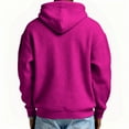 thumbnail image 4 of Qwertyu Mokaloha Mens Long Sleeve Shirts Waffle Mokaloha Hoodie Pacificozy Sweatshirt Zipper Drawstring Long Sleeve Hooded Shirts Hot Pink L, 4 of 4