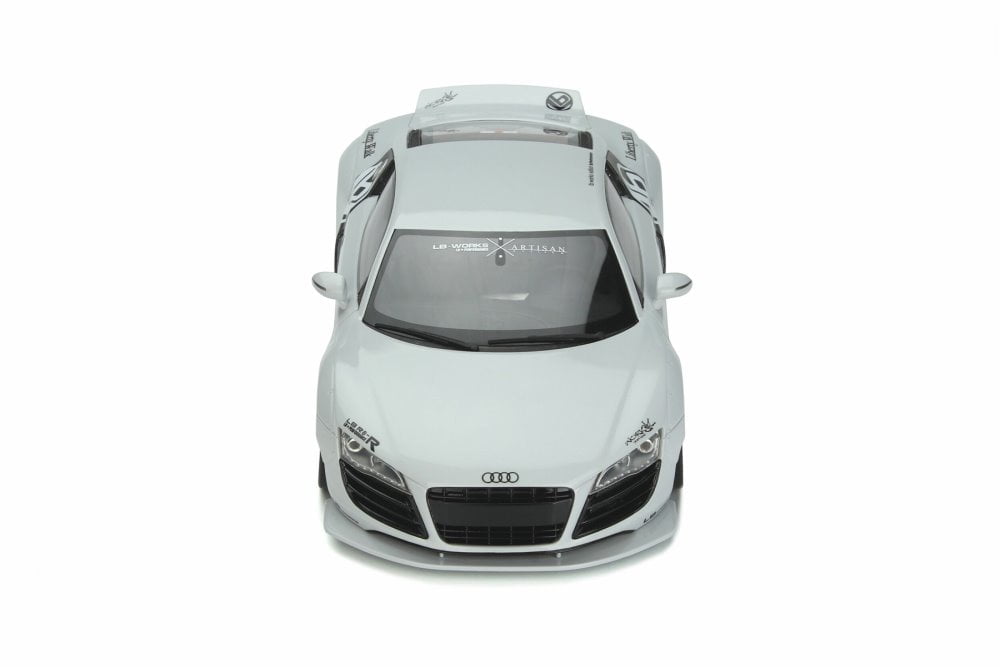 Audi R8 LB-Works Liberty Walk, Glazier White - GT Spirit GT325 - 1