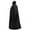 Black, variant on Rohuuque Women's and Men's Hooded Cloak Gothic Long Lightweight Cape Medieval Cloak Themed Party and Performance Wear Black