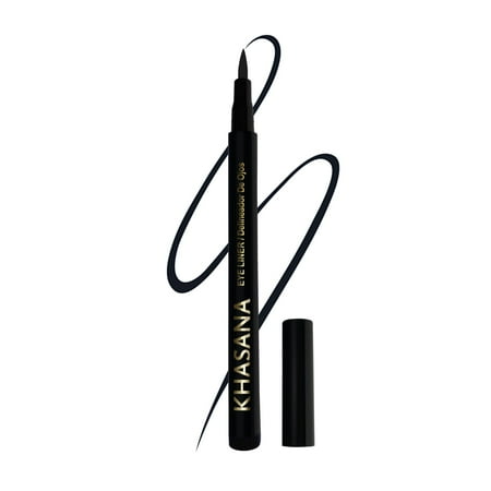 Khasana Ultra Advanced Liquid Eyeliner, Waterproof & No Skip Formula, 24 Hrs -Stay All Day, 2X The Intensity - Soft & Precise Tip, Quick Dry & Smudge Resistant, Vegan. Intense Black #1
