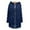 Navy, variant on Women's Mid Length Hooded Jacket Soft Cozy Zip Up Outerwear Warm Winter Coats for Women for Casual Wear Black,S