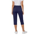 thumbnail image 6 of BUIGTTKLOP Womens Capri Pants High Waisted Straight Leg Yoga Capris Leggings with Pockets Crop Workout Summer Pants, 6 of 6