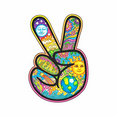 thumbnail image 1 of Dan Morris - Peace Fingers - Sticker / Decal, 1 of 1