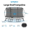 thumbnail image 2 of Springfree 8 x 13 ft Large Oval Trampoline w/ Safety Net & SoftEdge Mat, 2 of 8