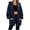 Blue, variant on Enjoytime Women's Casual Long Sleeve Lapel Zipper Sweatshirt Solid Color Lightweight Hoodies with Pockets Fall Loose Casual Tops
