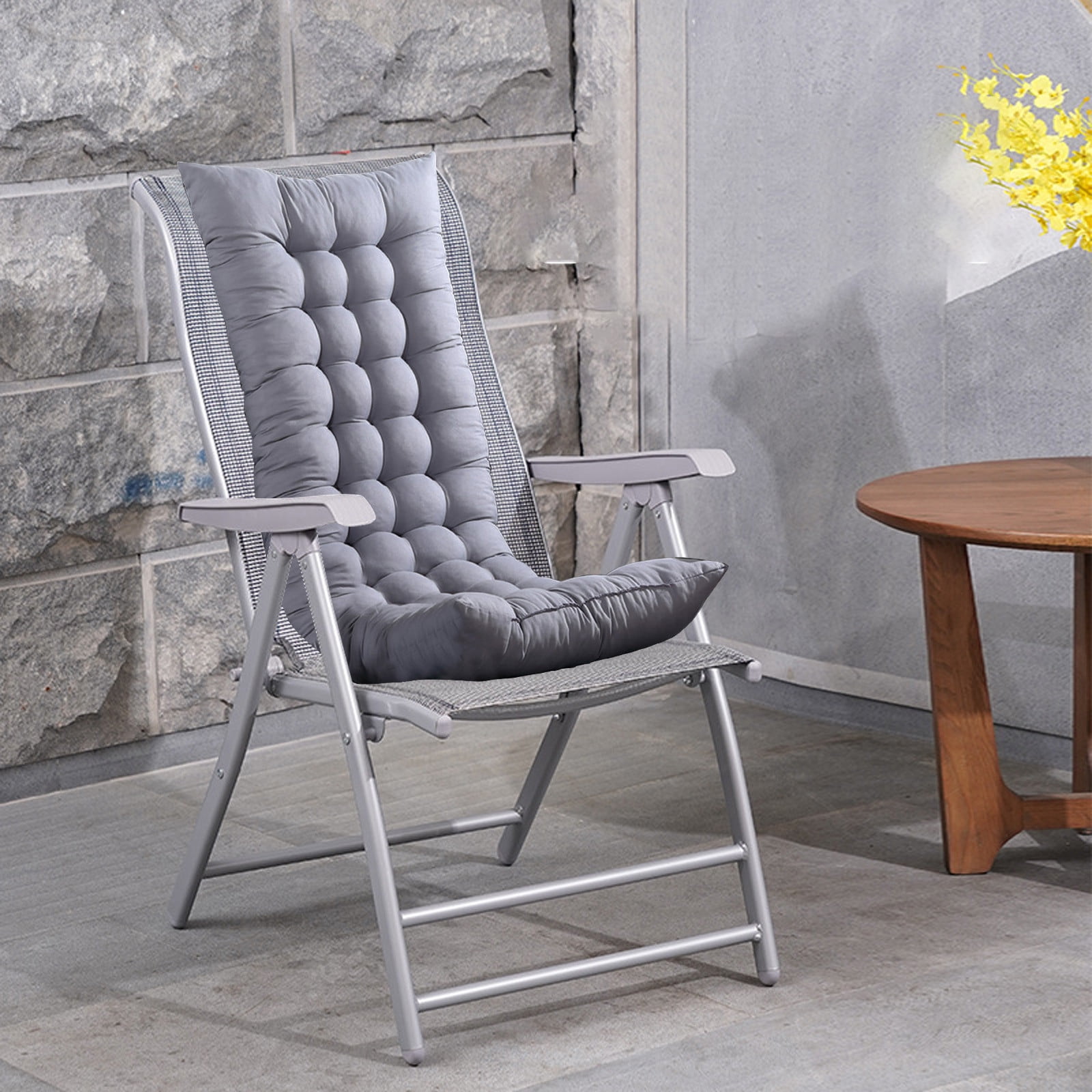 Patio Rocking Chair Cushion,High Back Recliner Chair Lounger Cushion,Relax Chair Pad Mat Swing Bench Seat Cushion Indoor Outdoor 15.7x43.3x3.1in