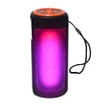 thumbnail image 2 of Bocina Bluetooth Cilíndrica con Luz RGB, USB y Micro SD Portátil y Recargable, 2 of 5