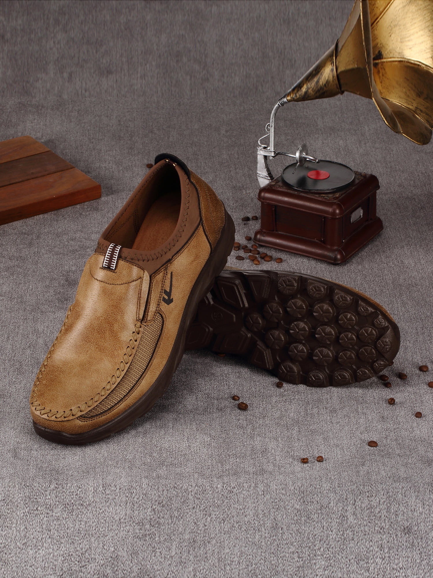 men's leather casual loafers