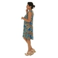 thumbnail image 4 of Palm Leaf Print Sleeveless Zipper Neckline Dress, 4 of 4
