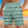 thumbnail image 4 of Soki Beach Casual Shorts for Men Striped Shorts on Clearance, 4 of 5