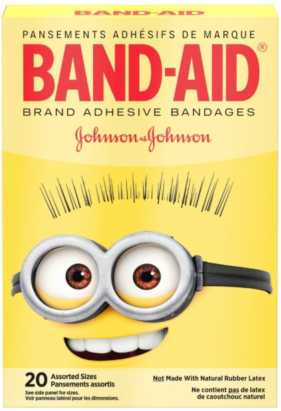 Minions Kids Bandages 100 Count - Fun Adhesive Bandages For Cuts & Scrapes