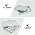 thumbnail image 3 of unbranded 4Ud Caja De Metal Plateado Para Regalo Con Resistente Y Decorativo, 3 of 8