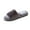Gray, variant on Black Ladies Warm One Strap Open Toe Furry Slippers Thick Sole Non-Slip Indoor Sandals Fall Winter Cozy Comfort Soft Fabric Perfect For Lounging At Home