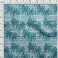 thumbnail image 4 of oneOone Cotton Poplin Twill Dark Teal Green Fabric Tropical Plam Tree With Stripes Diy Clothing Quilting Fabric Print Fabric By Yard 56 Inch Wide, 4 of 4