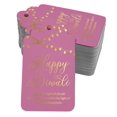 thumbnail image 1 of Inkdotpot 50 Pack Happy Diwali Favor Paper Tags Craft Real Gold Foil Hang Tag, 1 of 6