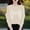 Coffee#4, variant on Fesfesfes Women's Casual Blouses Fall Winter Warmkeeping Long Sleeved Round Neck Knitted Sweater Priting Contrast Color Fashion Tops(Khaki#1,S)