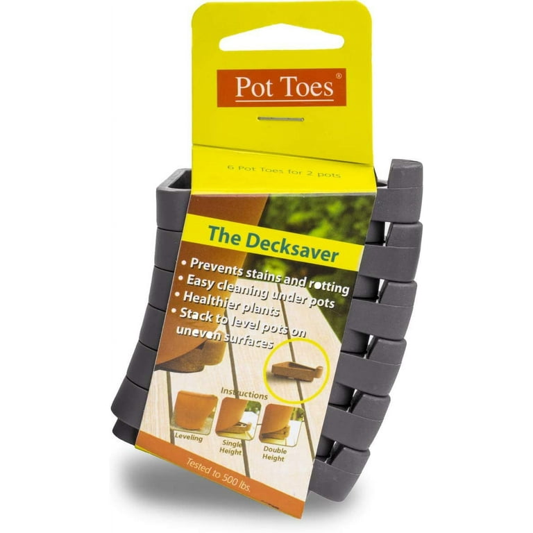 Down Under 0.5 in. H Gray Plastic Pot Toes Down Under 0.5 in. H Gray Plastic Pot Toes