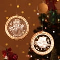 thumbnail image 3 of 1pc 16cm / 6.3in Decoración de Navidad Luz LED Colgante Luz colgante 3D, 3 of 8