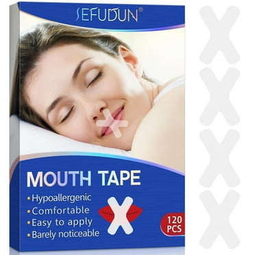 120Pcs Sleep Strip Mouth Tape for Snoring for Better Nose Breathing Improved Nighttime Sleeping Less Mouth Breath and Snore R6B0