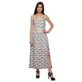 thumbnail image 3 of Moomaya WoMen's Spaghetti Strap Side Slit Dress Plus Size Printed Clothing, 3 of 6