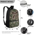 thumbnail image 4 of Bulopur Duck Camo Brown Bow Kids Backpack Set 5 Pcs Rugged Outdoor Book Bag with Lunch Bag, Pencil Case, Water Bottle Cover and Wrist Strap for Girls Ages 6 to 12, 4 of 8