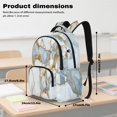 thumbnail image 6 of SCRAWLGOD Marble Print Golden White 17” Backpack for Boys Girls, Lightweight Casual Multi-Pocket Laptop Backpack for Man/Kid/Woman with Adjustable Padded Strap, 6 of 7