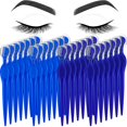 thumbnail image 1 of Mudder 28 piezas de cuchillas de afeitar para cejas, afeitadora, afeitadora, herramienta exfoliante multiusos, depilación facial para mujeres, regalo del día de San Valentín (azul real), 1 of 1