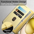 thumbnail image 3 of JETech Wallet Case for iPhone 15 6.1-Inch, Shockproof PU Leather Magnetic Flip Cover with Card Holder, Stand Feature and Full Camera Protection (Yellow), 3 of 6