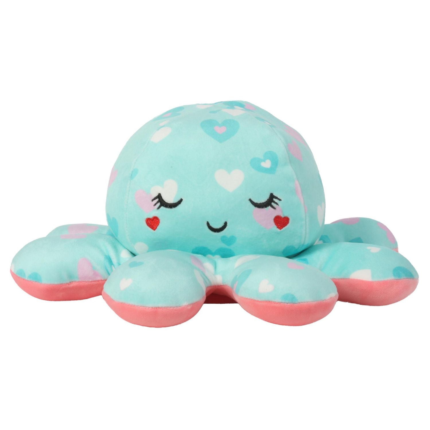 Way To Celebrate Valentine's Day 13.5" OCTOPUS Reversible Plush Animal