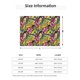 thumbnail image 5 of Fotbe Colrful Tropical Leaves Manta de Franela con Estampado, Manta Ultrasuave para Cama, Sofá, Auto, Hipoalergénica y Antibolitas-80"x60", 5 of 6
