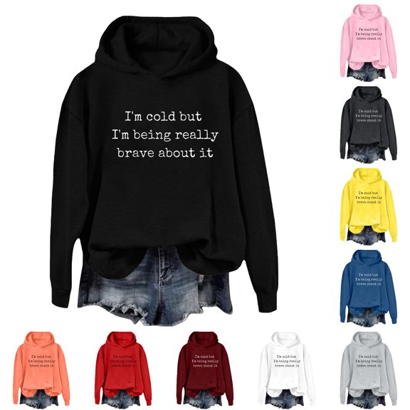 XIAOCHA Mens Letter Print Hoodie Loose Fit Fall Daily Long Sleeve Hooded Sweatshirts