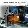 thumbnail image 6 of Comfort Zone Milkhouse Style Utility Space Heater with Thermostat, Black, 6 of 7