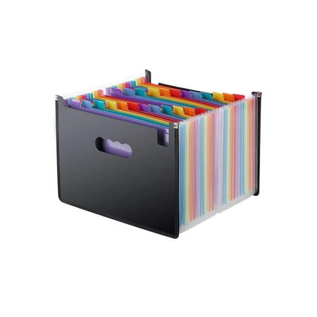36 Pockets Accordian File Organizer,Expanding File Folder,Filing Folders,Expandable A4/Letter Size Folder, Accordion Document Organizer,Portable Paper/Bill/Receipt Folders with 2 A-Z Blank Tabs
