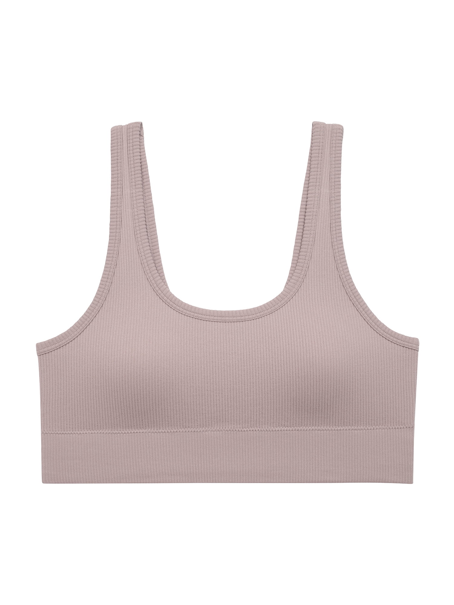 No Boundaries Double Scoop Seamless Bra, Women’s and Women’s Plus, Sizes XS- 3XL