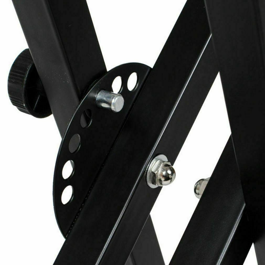 X Style Pro Dual Music Keyboard Stand Electronic Piano Double 2-Tier Adjustable