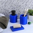 thumbnail image 5 of Concrete Cement Hand Soap Dispenser with Black Pump, 10 Oz Refillable Design, Blue, 5 of 6