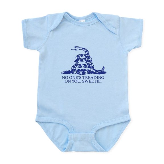 CafePress - Nobody's Treading On You Sweetie Body Suit - Baby Light Bodysuit, Size Newborn - 24 Months