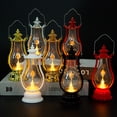 thumbnail image 4 of Lámpara de queroseno de simulación portátil con forma de maceta, luces de aceite pequeñas retro LED navideñas, adornos decorativos luminosos, 4 of 5