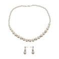thumbnail image 1 of 1 juego de collar y pendientes de perlas de imitación, joyería nupcial, accesorios para vestido de novia, 1 of 5