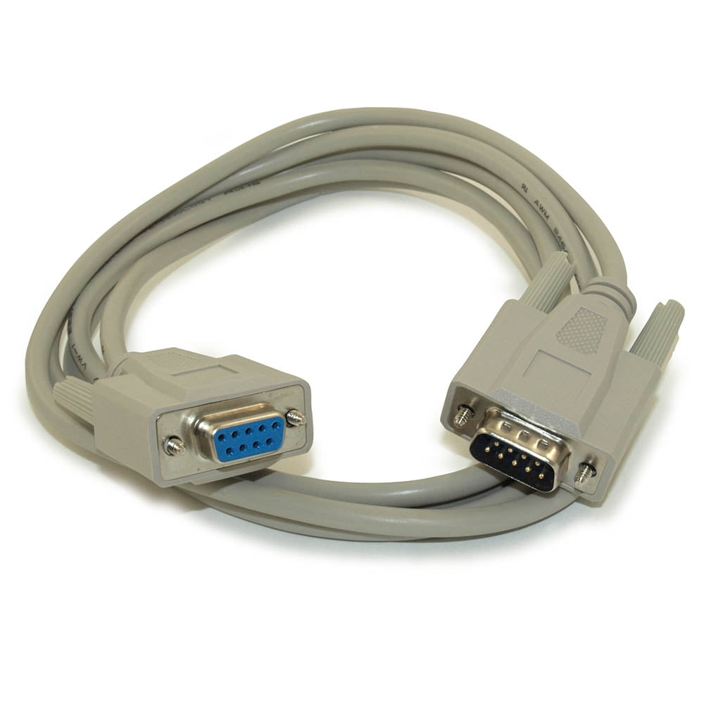 3ft DB9 Male to Male Straight-Through Fully Wired Serial RS232 Cable S-3303