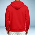 thumbnail image 4 of Zip Up Hoodie Men Long Sleeve Lightweight Solid Color Plain Hooded Sweatshirts Casual Fall Spring Track Jackets, 4 of 7