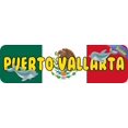 thumbnail image 2 of 10in x 3in Puerto Vallarta Bumper Sticker Vinyl Mexican Flag Car Stickers, 2 of 5