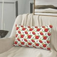 thumbnail image 5 of Uemuo Rose Flowers Print Throw Pillow Case – Cozy & Soft Cushion Cover, Hypoallergenic Pillow Case for Sleeping, Perfect for Women with Envelope Closure-14"x20", 5 of 6