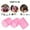 Pink, variant on Anself 10 Pcs Hair Rollers Self Grip Salon Hairdressing Curlers DIY Curling Tool 4 Color Available
