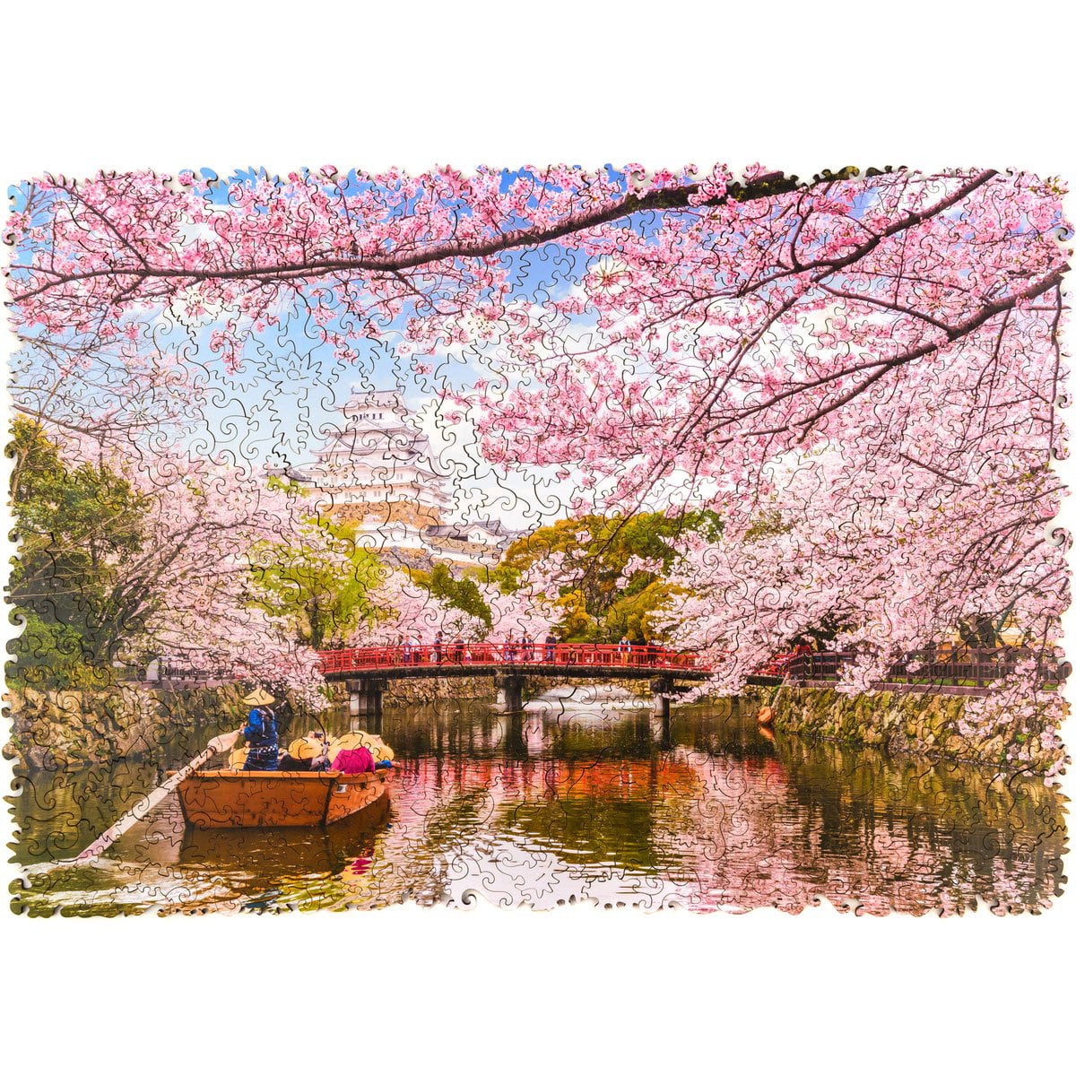 300 Pieces Kids Adult Puzzle Cherry Flower Sakura Forest Jigsaw Educational Toys 