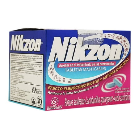 Nikzon 90 Tabs. Chewable treatment For Hemorrhoid Anti Inflammatory (Best Anti Inflammatory For Bursitis)